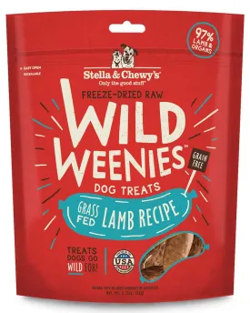 Stella & Chewy's Wild Weenies Dog Treats - Grass Fed Lamb Recipe 3.25oz