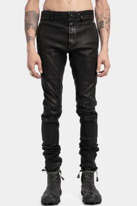 Stretch leather pants