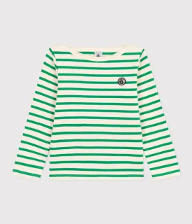 Thick Cotton Breton Top - Green