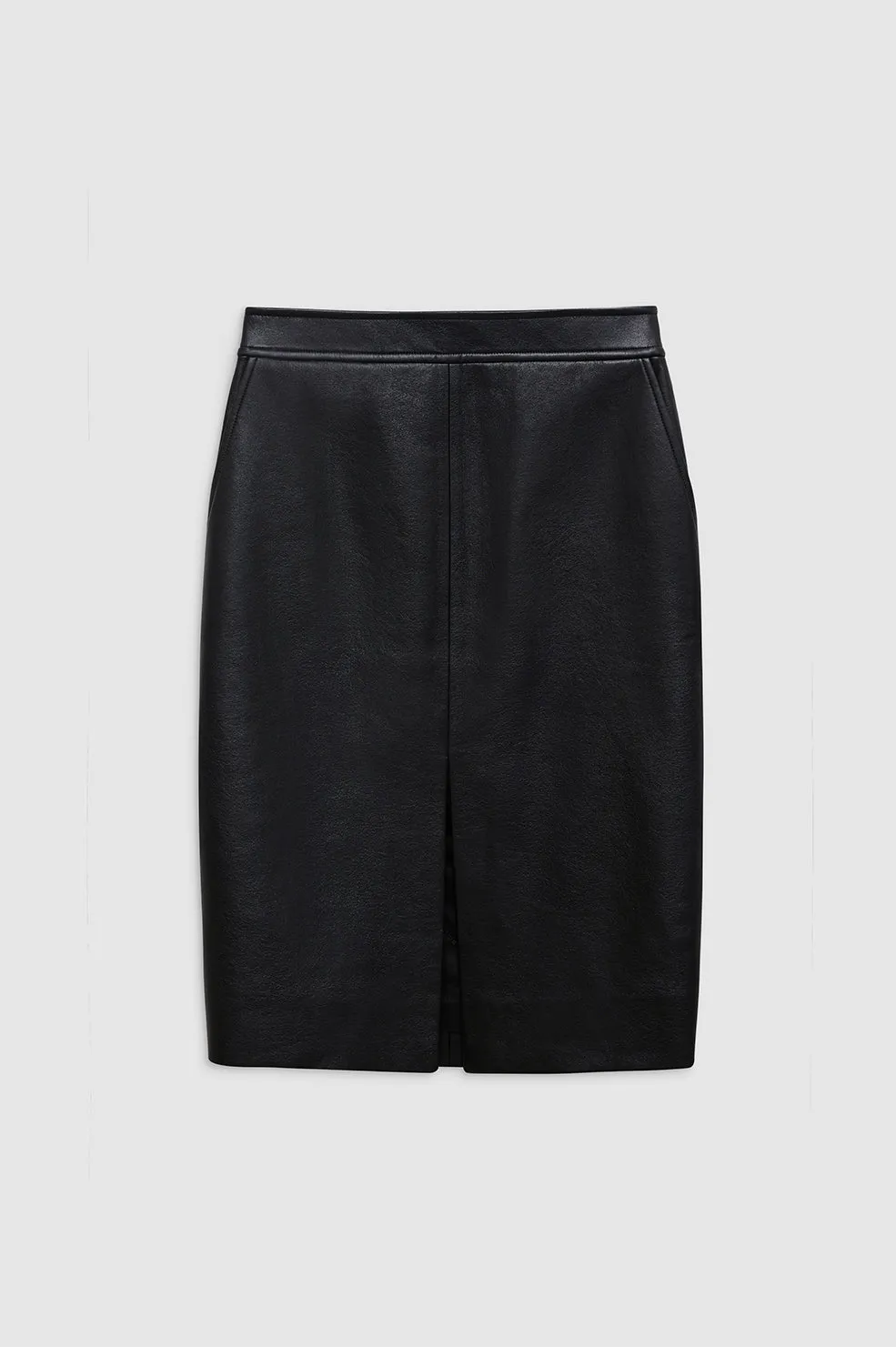 Tyra Skirt - Black Recycled Leather