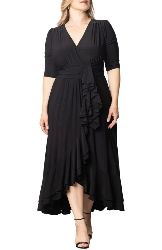 Veronica Ruffled Evening Gown - Plus