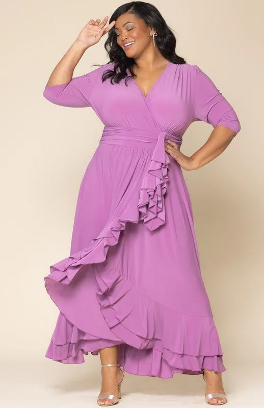 Veronica Ruffled Evening Gown - Plus