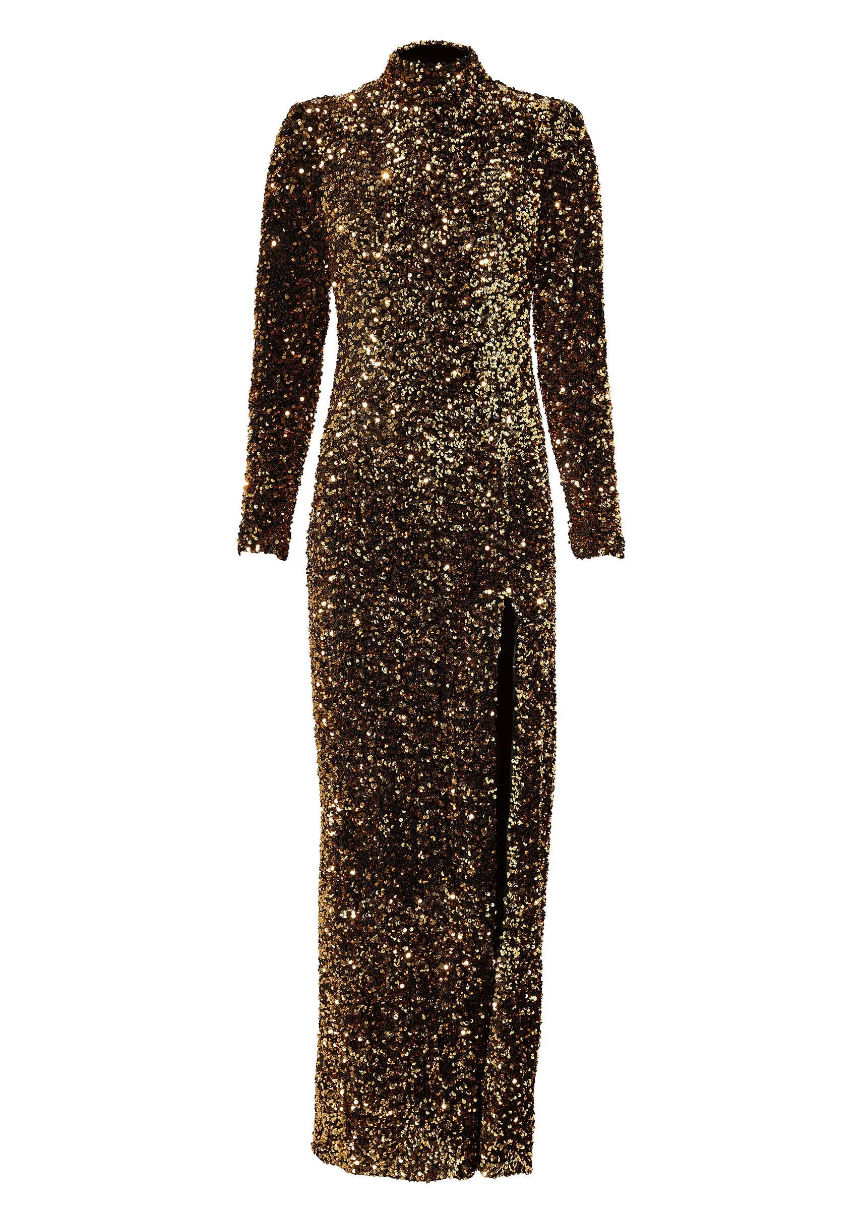 Victoria Sequin Maxi Dress (Gold Sequin)