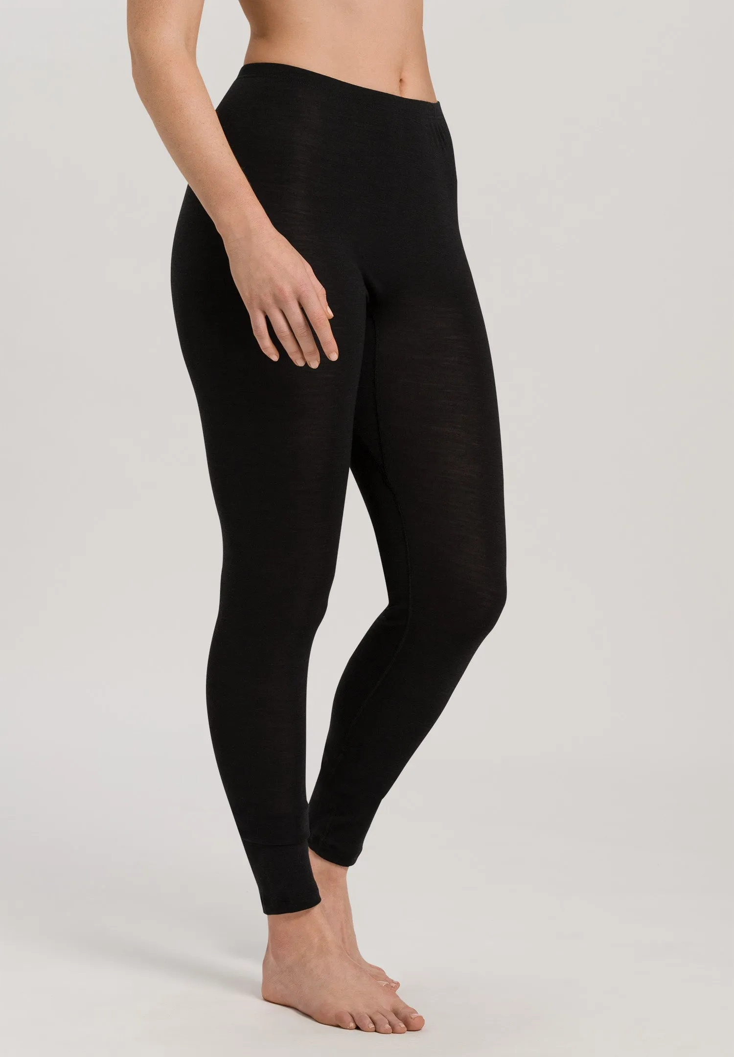 Woolen Silk W Wool and Silk Leggings | Black 71422-018