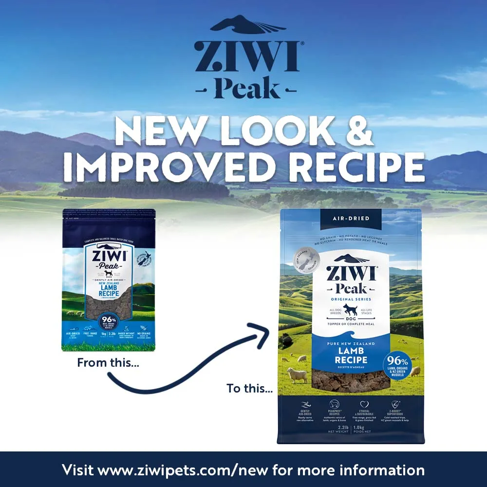 ZIWI Peak Air Dried Lamb Recipe Dog Food 1kg