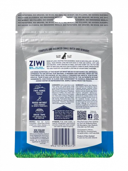 Ziwipeak Dog Treats Venison 3oz